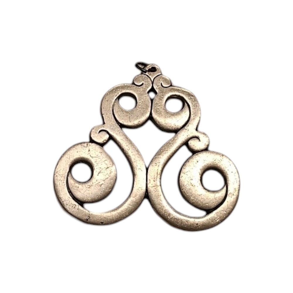 Vintage Towle Pewter Celtic Knotwork Pendant Large (8622)